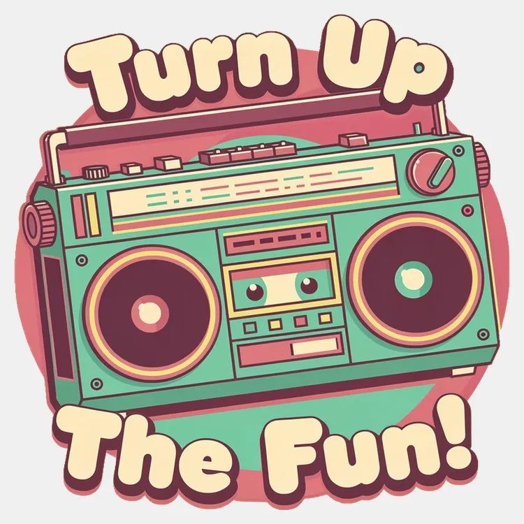 Retro Boombox Vibes Tee