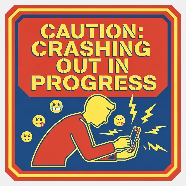 Caution: Crashing Out Tee
