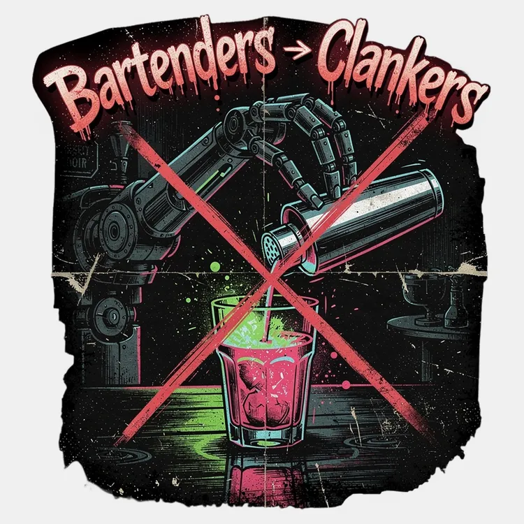 Robo Bartender Revolution Tee