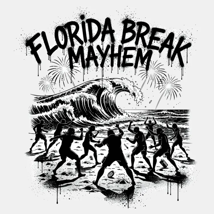 Florida Surf Break Mayhem Tee