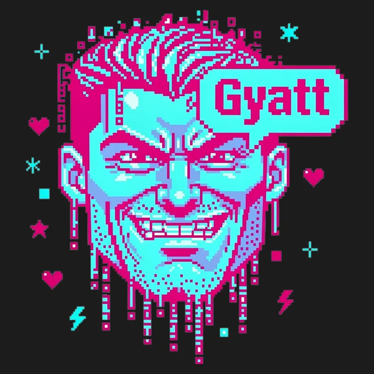 Retro Pixel Art Gyatt Tee