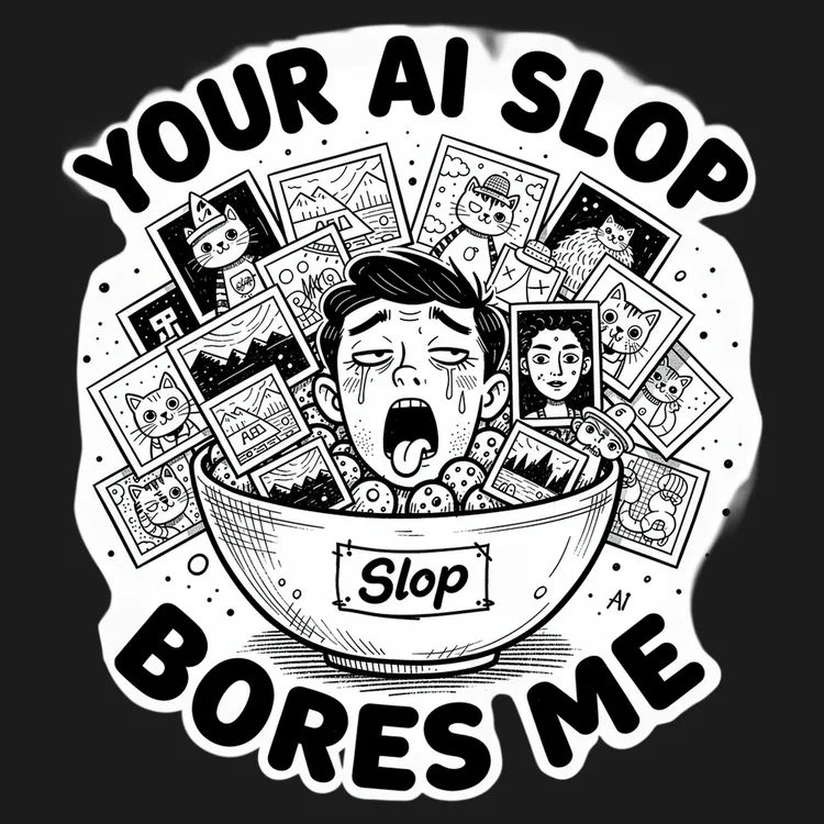 AI Slop Satire Tee
