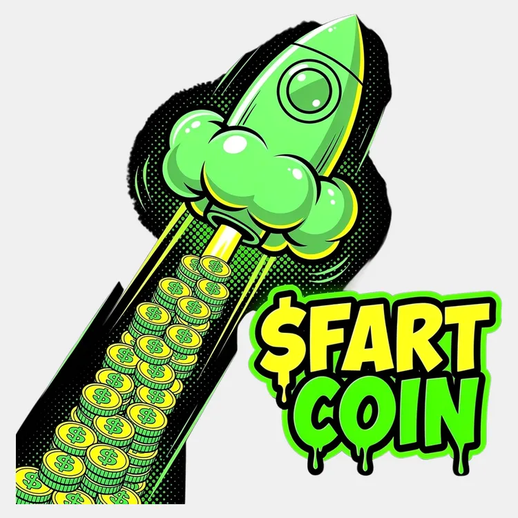 Fart Coin Rocket Blast Tee