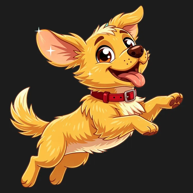 Playful Golden Retriever Adventure Tee