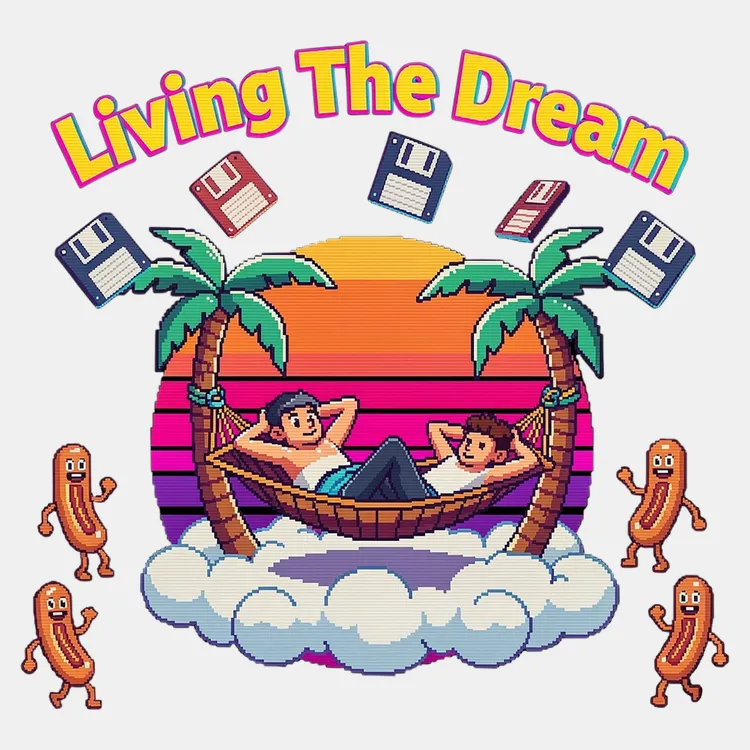 Retro Paradise: Living The Dream Tee