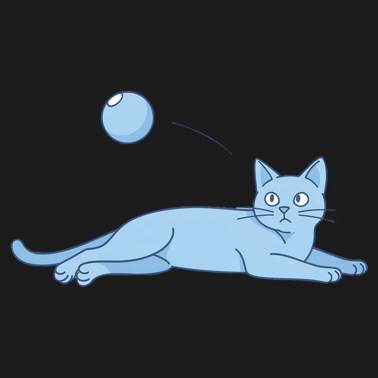 Playful Cat and Bubble Tee