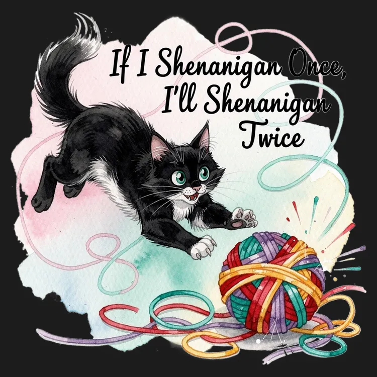 Shenanigan Cat Double Pounce Tee