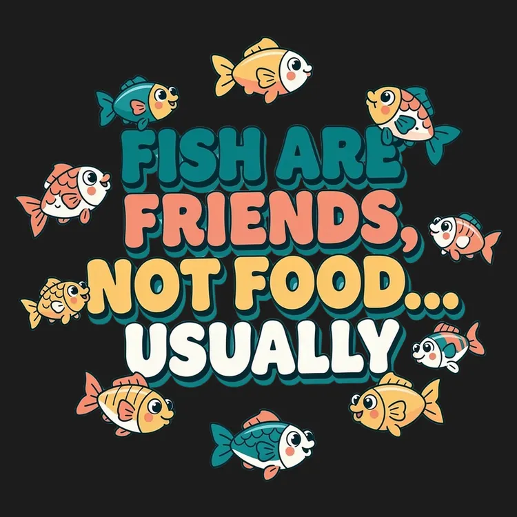 Fish Friends Funny Tee