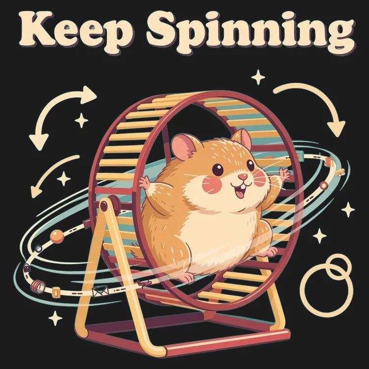 Keep Spinning Hamster Tee
