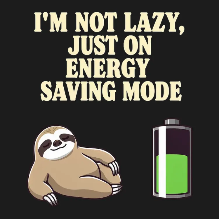 Energy Saving Mode Sloth Tee