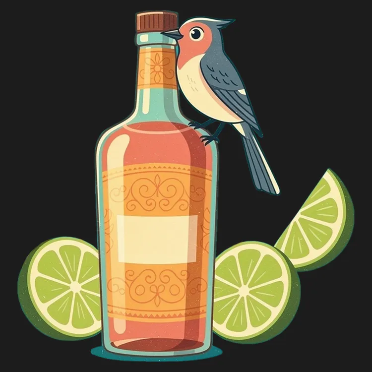 Lime Bird Beverage Delight Tee