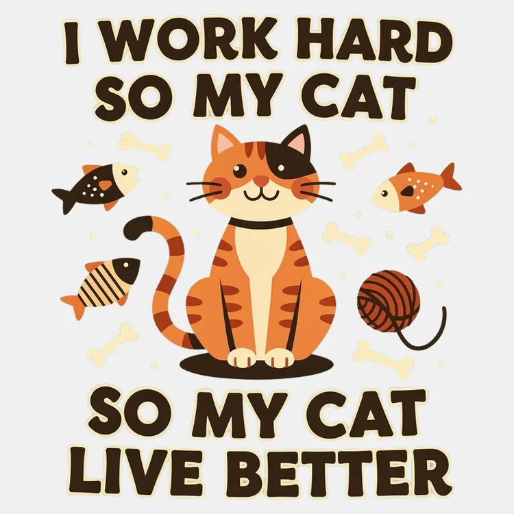 Work Hard for My Cat Tee
