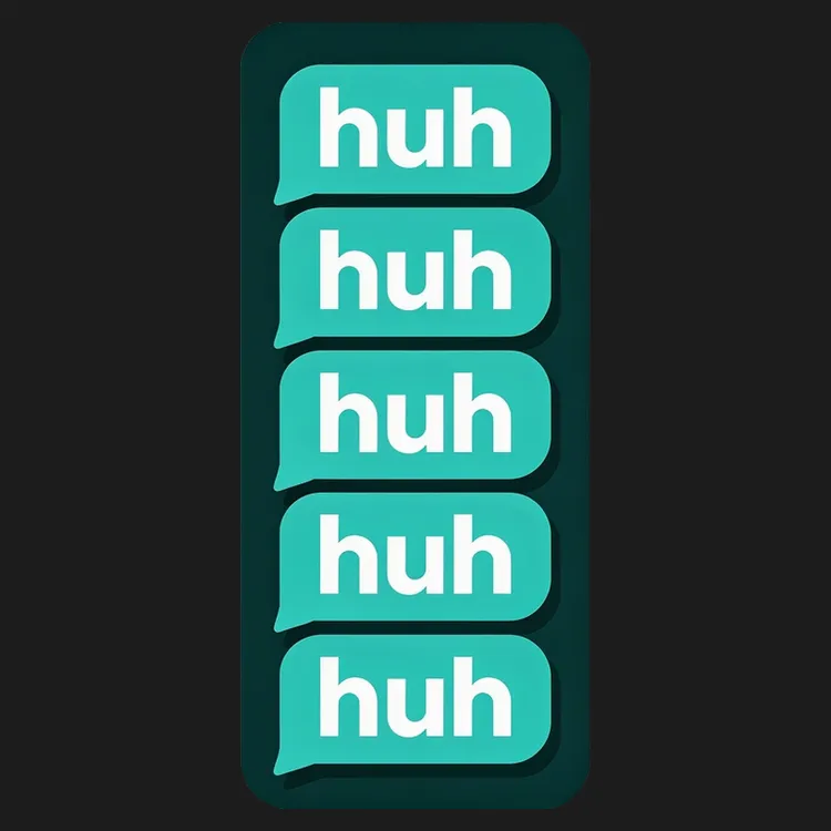 Huh Vibes Typography Tee