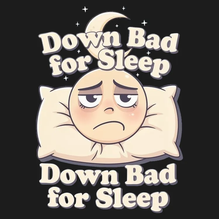 Sleepy Moon Cartoon Tee