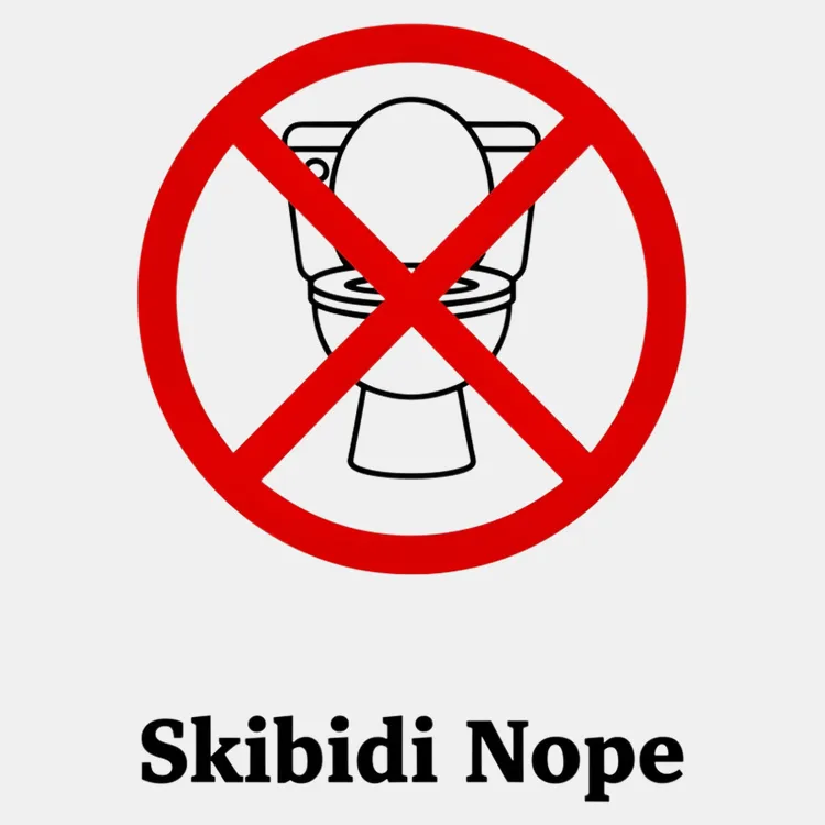 Skibidi Nope Humor Tee