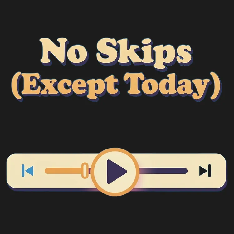 No Skips Playlist Tee