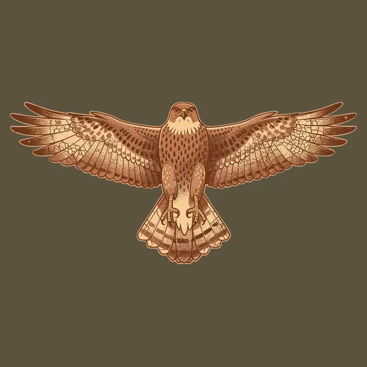 Majestic Hawk in Flight Tee