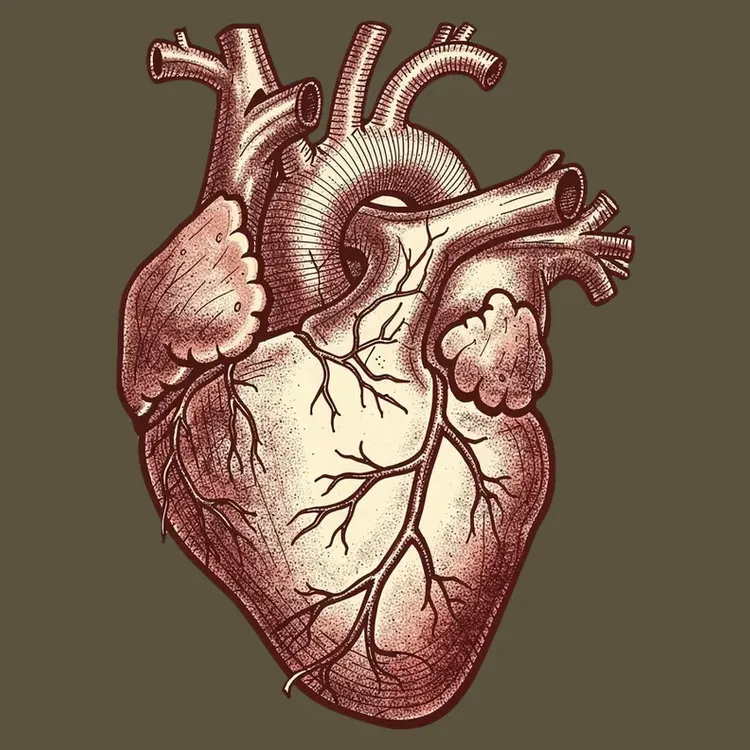 Anatomical Heart Illustration