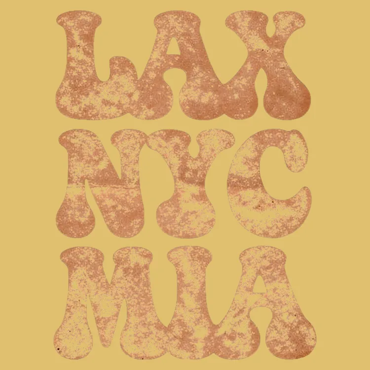 LAX NYC MIA Retro Cities