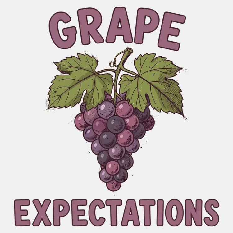 Grape Expectations Pun Tee