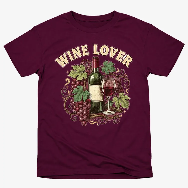 Vintage Wine Lovers Tee - VibeShirt.com | VibeShirt