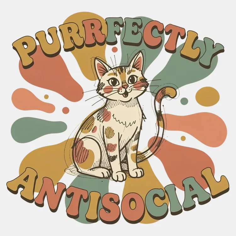 Purrfectly Antisocial Cat Tee