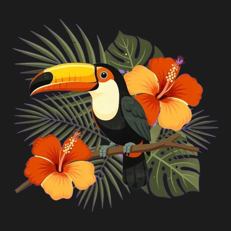 Tropical Toucan Vibes Tee