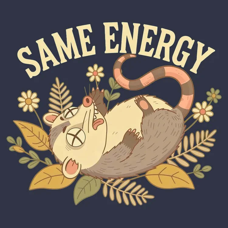 Same Energy Opossum Vibes