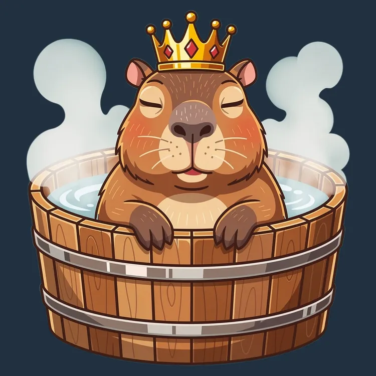 Capybara King Relaxation Tee