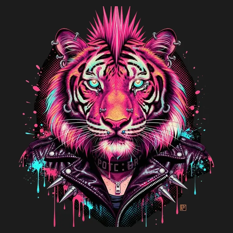 Neon Tiger Spirit Tee