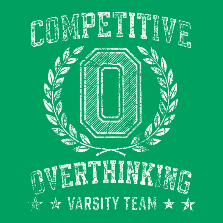 Competitive Overthinking Varsity Team T-Shirt