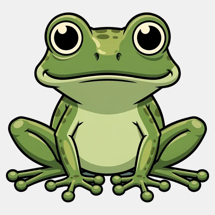 Charming Frog with Big Eyes