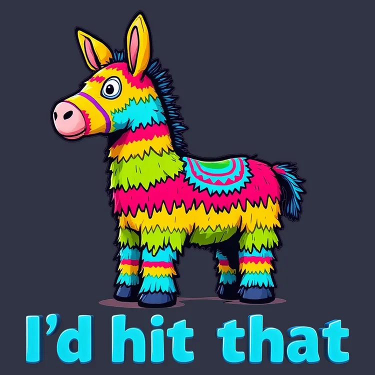 I’d Hit That Piñata Humor Tee