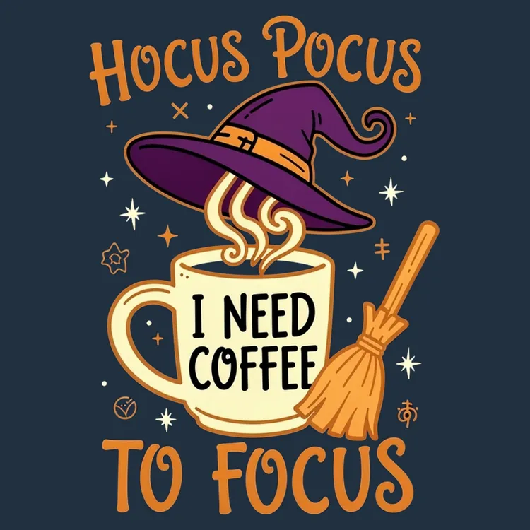 Hocus Pocus I Need Coffee to Focus