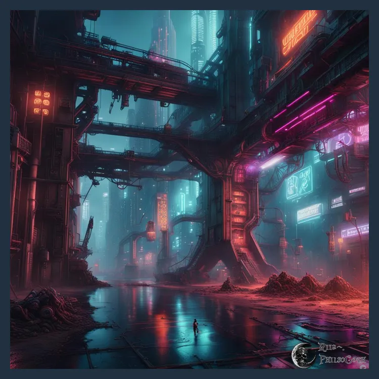 Futuristic Neon Cityscape