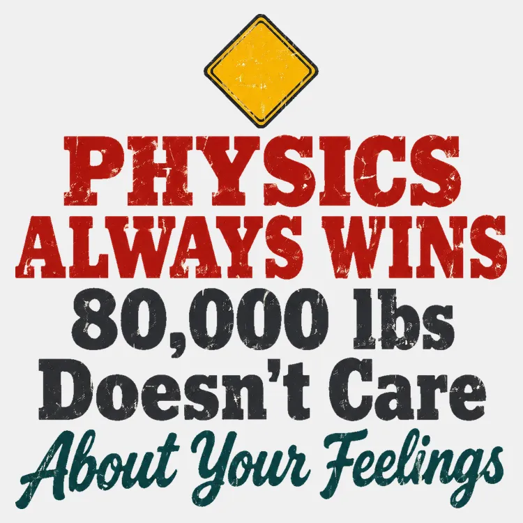 Physics Always Wins 80,000 Lbs Doesn't Care About Your Feelings