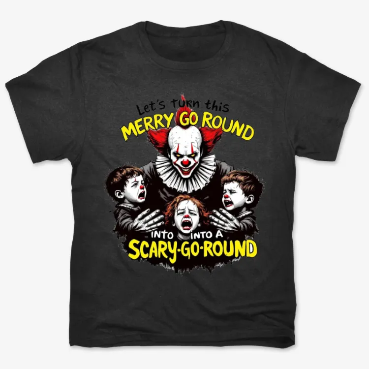 Scary-Go-Round Clown Tee