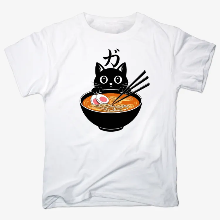 Ramen Cat Fun Tee