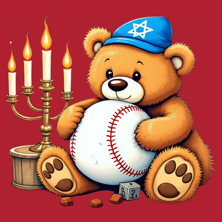 Festive Bear Baseball Tee