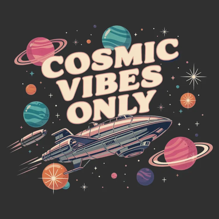 Cosmic Vibes Space T-Shirt