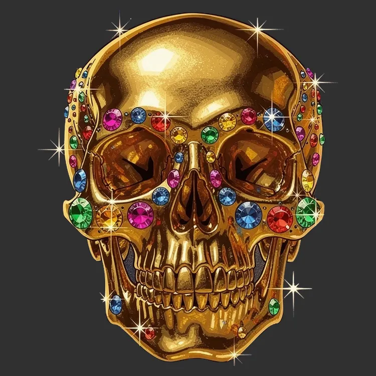 Gleaming Gem Skull Tee