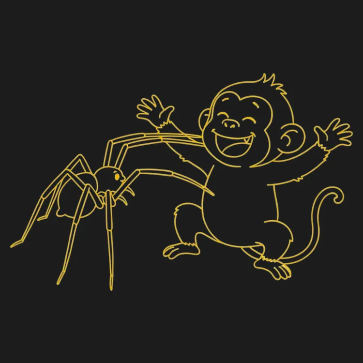 Playful Monkey Doodle Tee