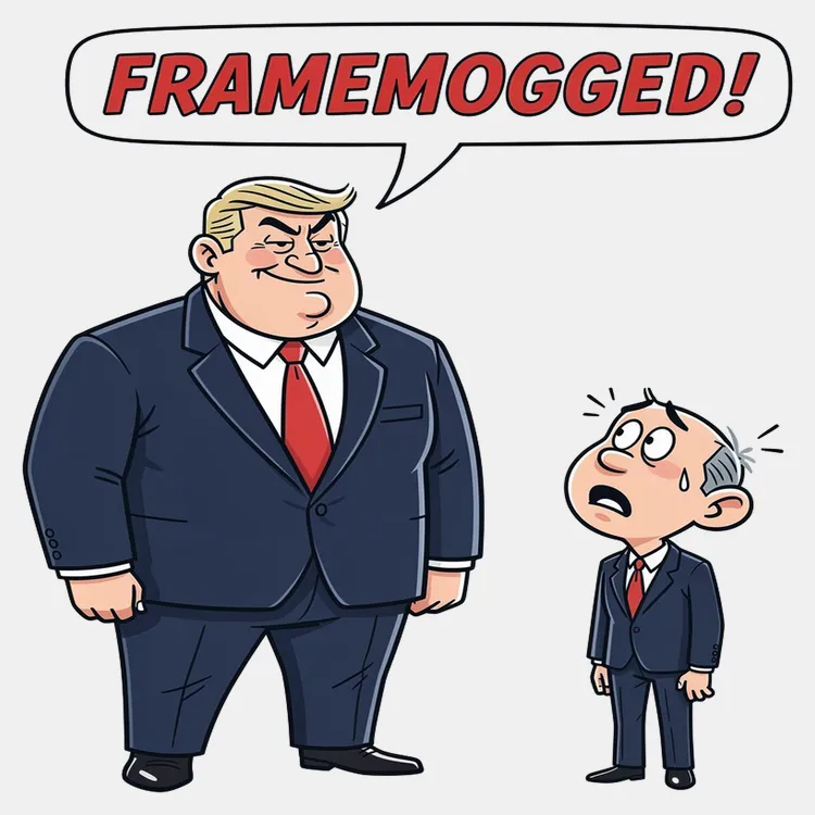 FrameMogged Cartoon T-Shirt