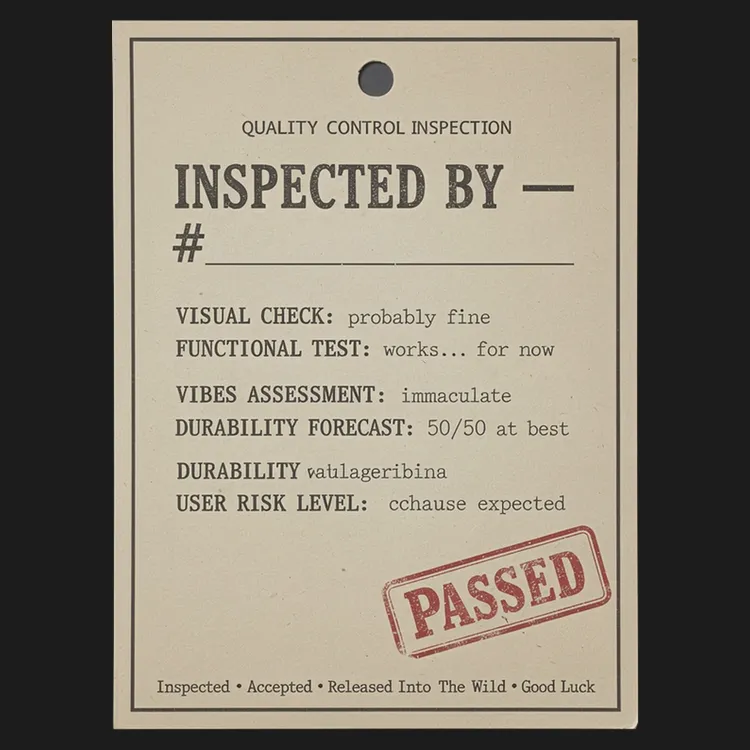 Quality Control - Passed